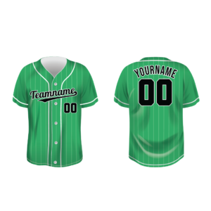 Green Vortex Custom Baseball Jersey – BSB038