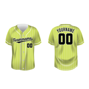 Green Baseball Jersey - BSB056