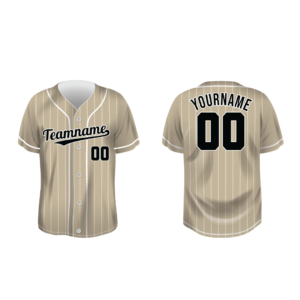 Biege Baseball Jersey - BSB057