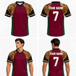 Custom Chintz Abstract Adult Youth Football Jersey