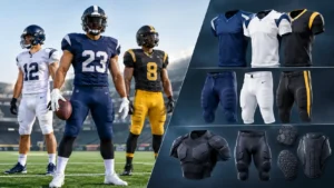 Custom Football Uniforms: Jersey, Pants and Integrated Padding Options