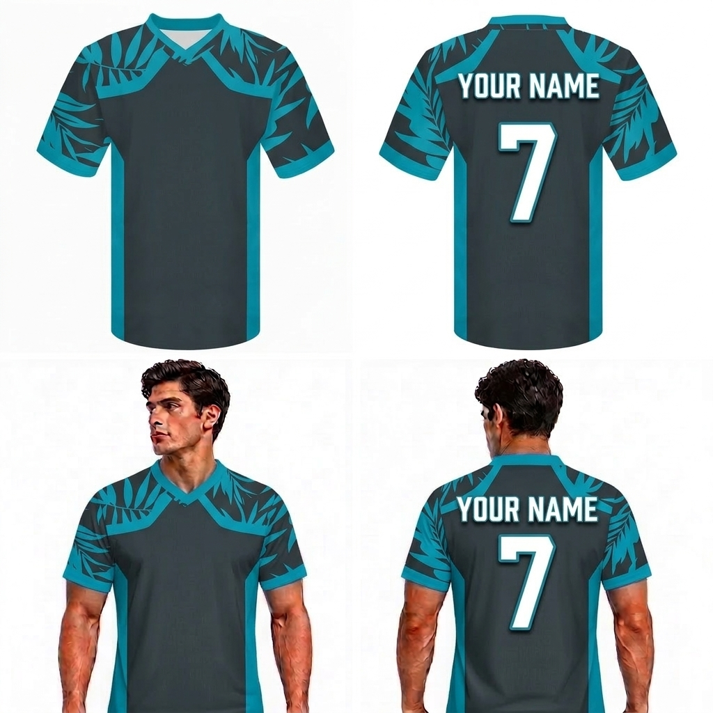 Custom Leaves Nature Adult Youth Football Jersey