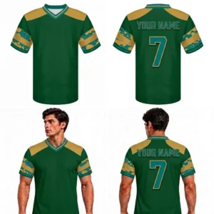 Custom Polka Dots Abstract Adult Youth Football Jersey