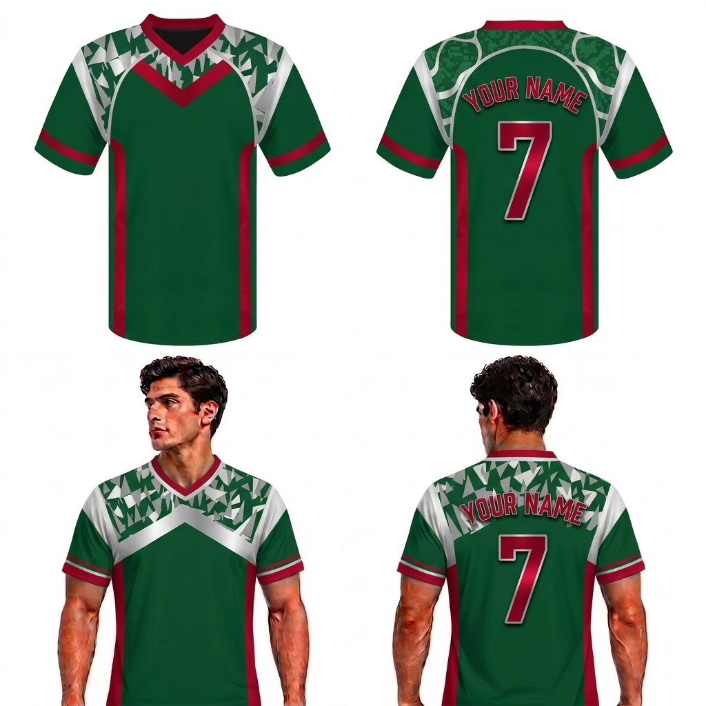 Custom Side Panel Abstract Adult Youth Football Jersey