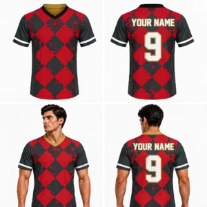 Custom Square Shape Adult Youth Football Jersy