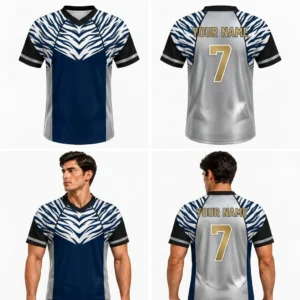 Custom Tiger Animals Adult Youth Football Jersey