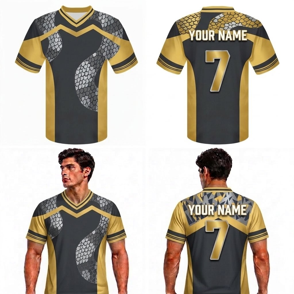 Custom Viper Animals Adult Youth Football Jersey