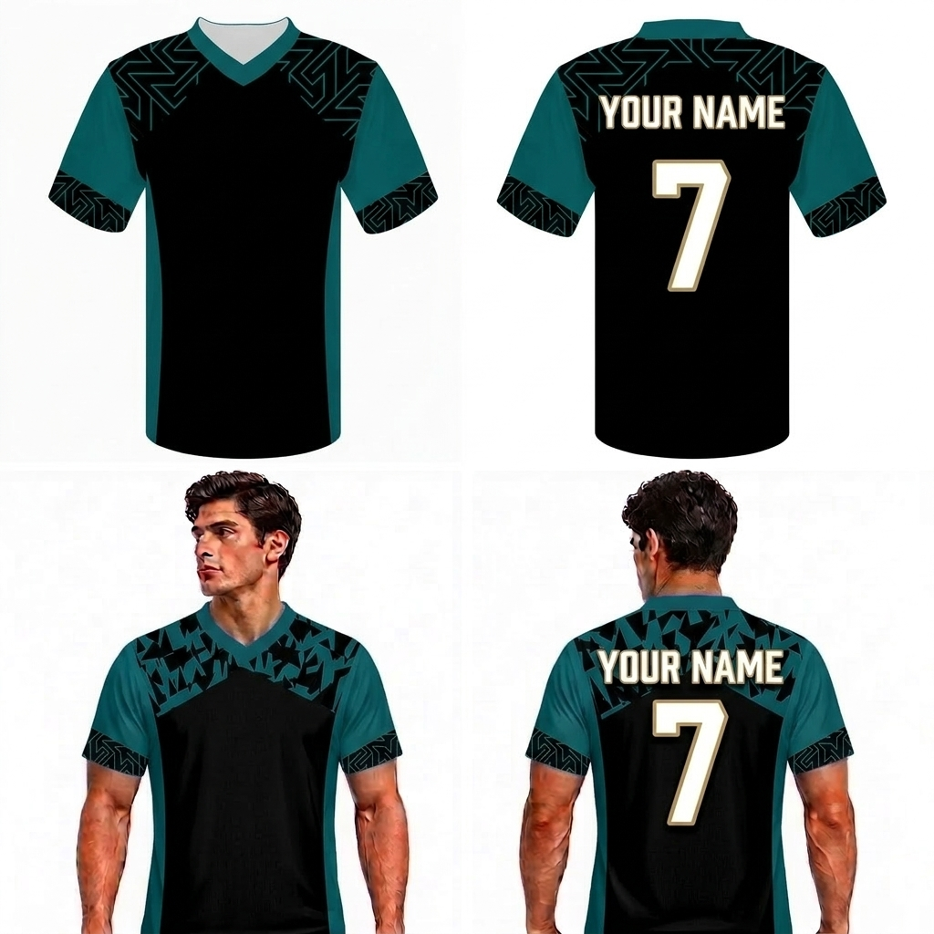 Custom zigzag Adult Youth Football Jerseys