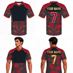 custom autumn nature adult youth football jersey