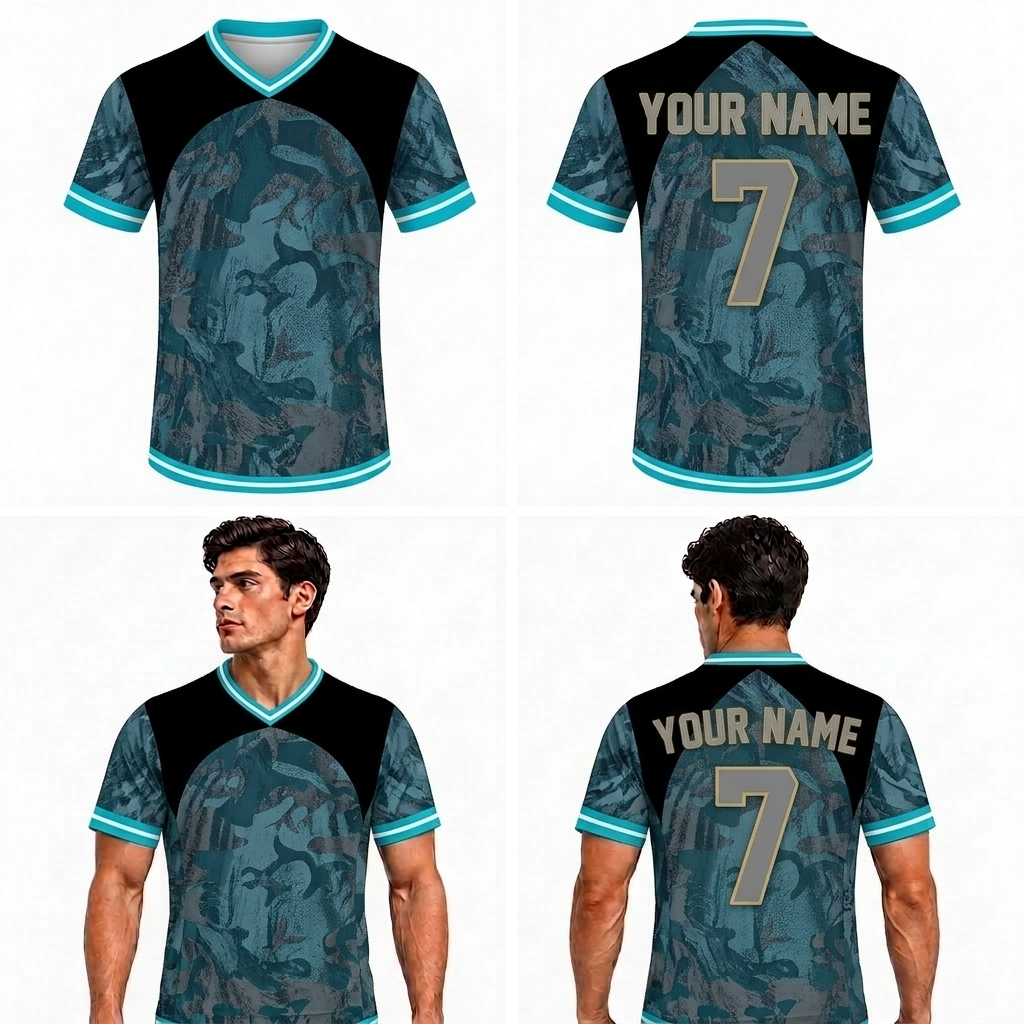 custom woodland camo adult youth football jersey