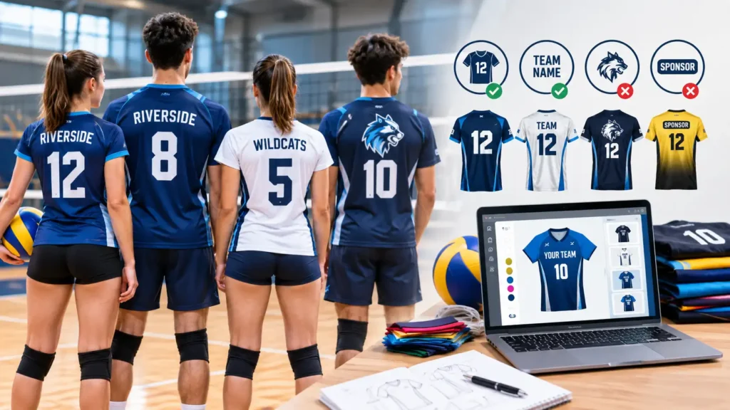 Volleyball Uniform Rules by League What's Legal to Print on Your Jerseys