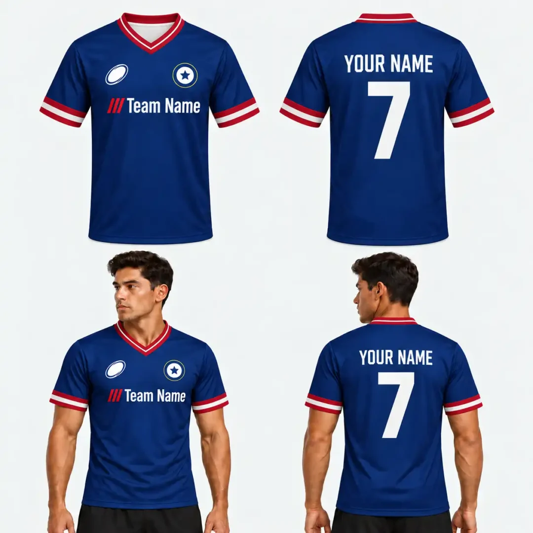 Custom Arms Border Design Unisex Football jersey
