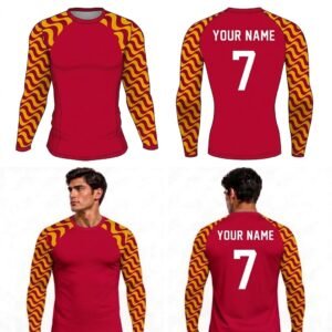 Custom Arms Design Adult Youth Long Sleeve Compression Shirts