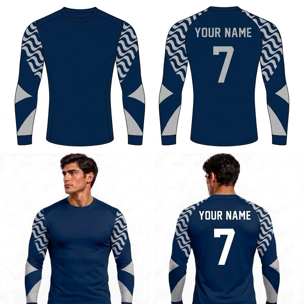 Custom Arms Lines Adult Youth Long Sleeve Compression Shirts