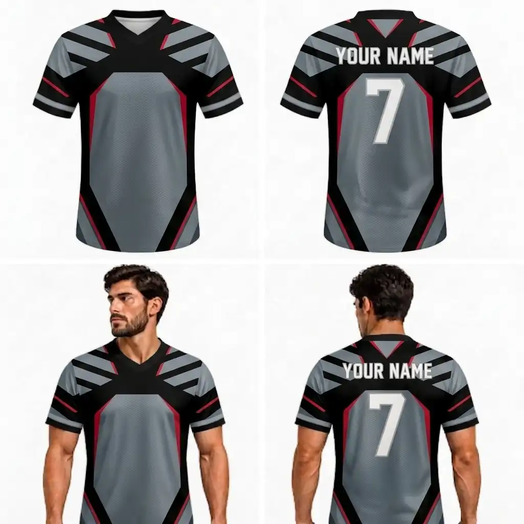 Custom Artistic Design Adult Youth Football Jersey-optimized