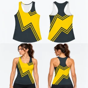 Custom Bended Lines Unisex Track Sleeveless Shirt