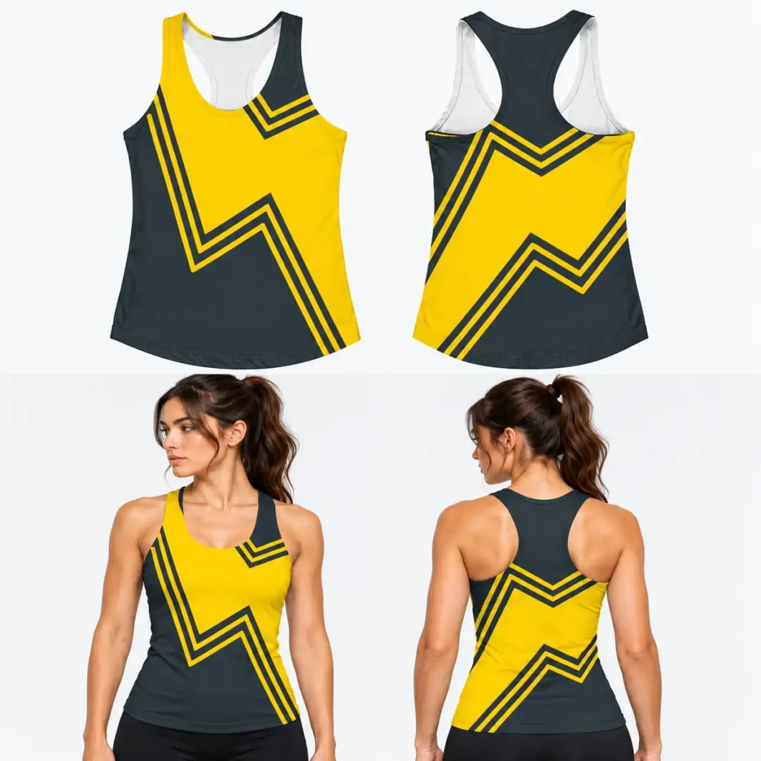 Custom Bended Lines Unisex Track Sleeveless Shirt