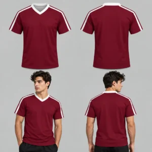 Custom Brownish Red Unisex Football Jersey