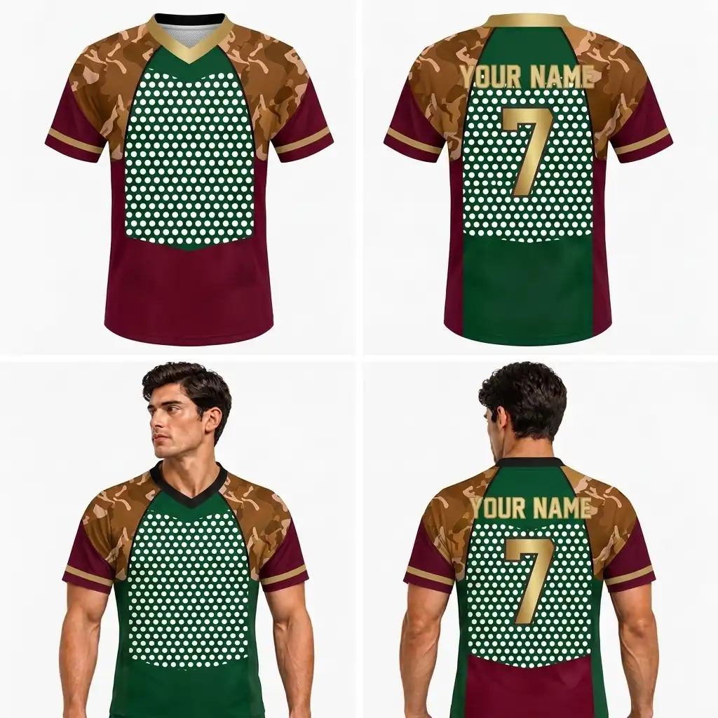 Custom Cool Shapes Adult Youth Football Jersey-optimized