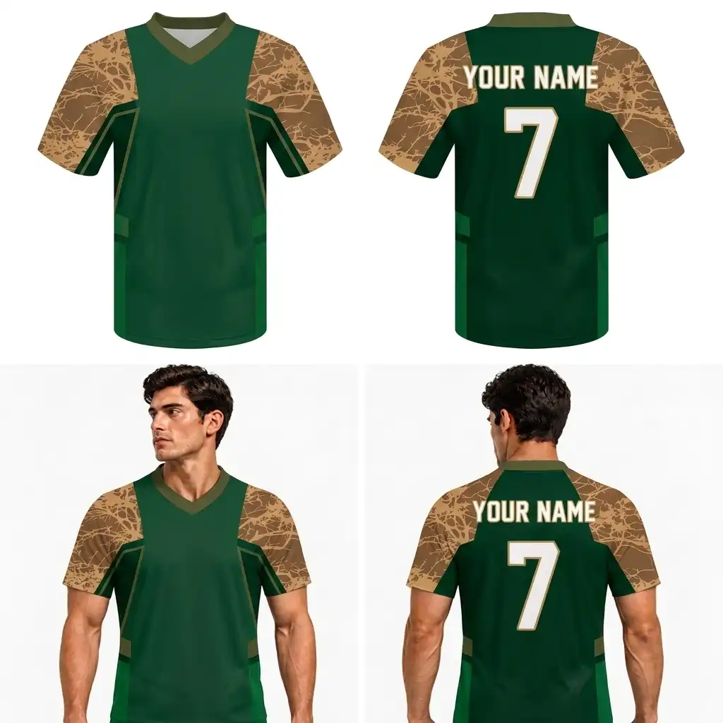 Custom Cracks Nature Adult Youth Football Jersey-optimized