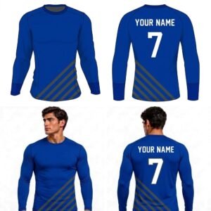 Custom Diagonal Lines Adult Youth Long Sleeve Compression Shirts
