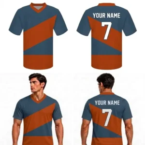 Custom Diagonal Solids Adult Youth Football Jersey-optimized