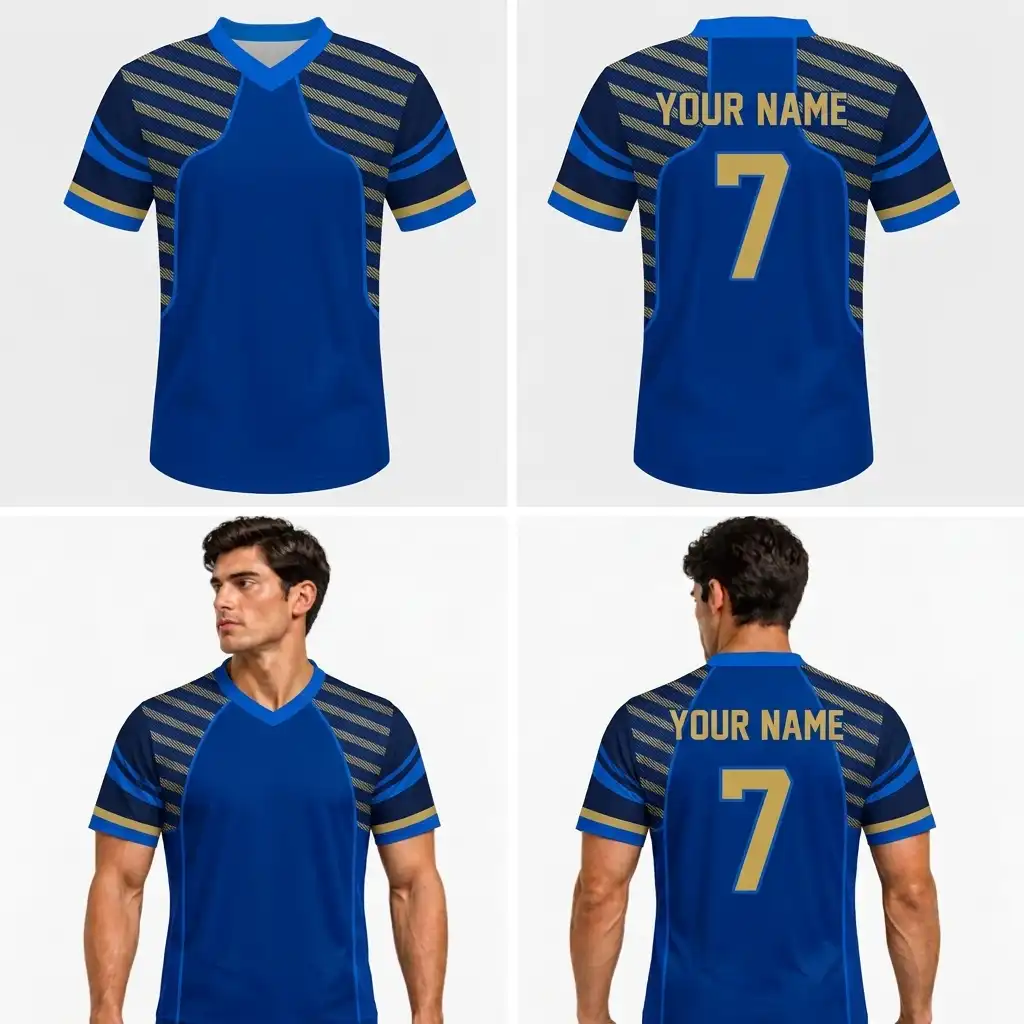 Custom Diagonal Stripes Adult Youth Football Jersey-optimized