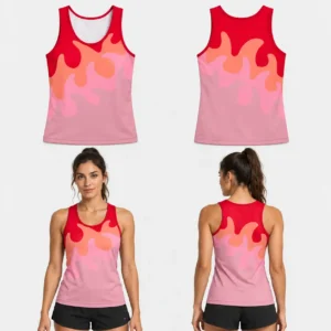 Custom Diagonal Zig Zag Unisex Track Sleeveless Shirt