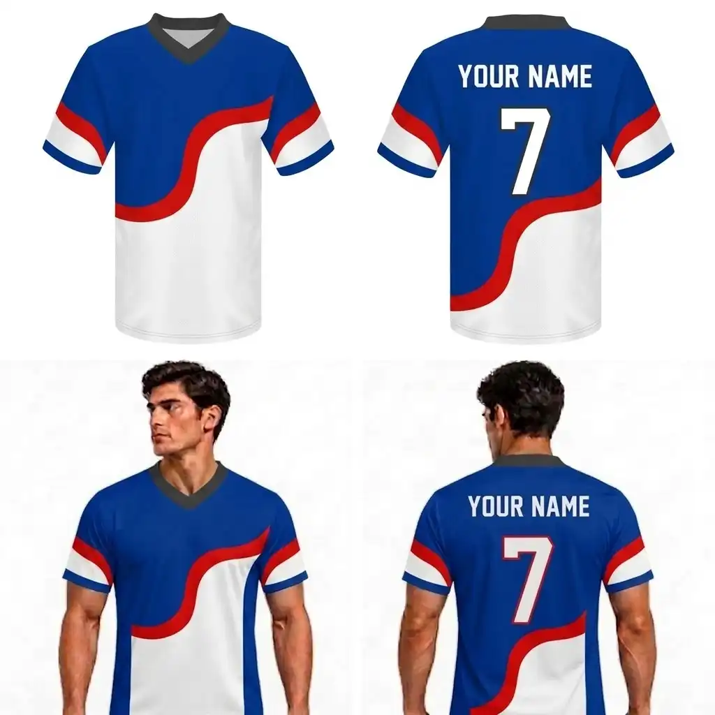 Custom Layers Solids Adult Youth Football Jersey-optimized