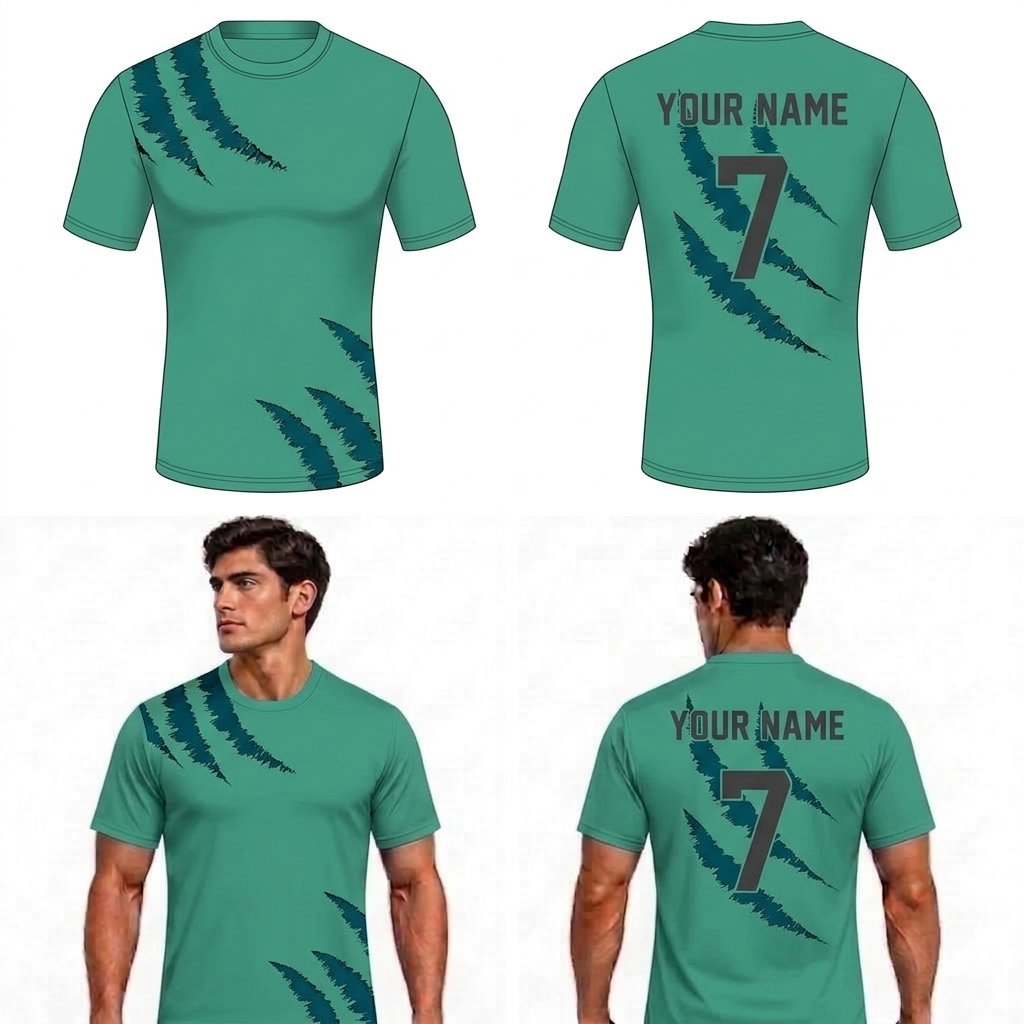 Custom Leaves Adult Youth Compression Football Shirt
