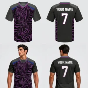 Custom Leaves Design Adult Youth Compression Football Shirt-optimized