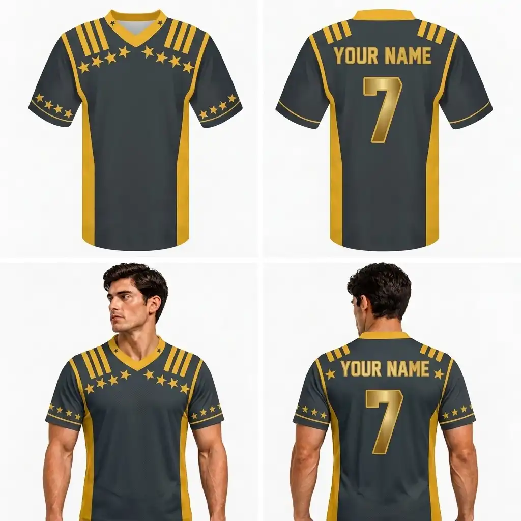 Custom Little Stars Adult Youth Football Jersey-optimized