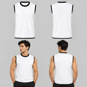 Custom Lovely White Unisex Sleeveless Shirt