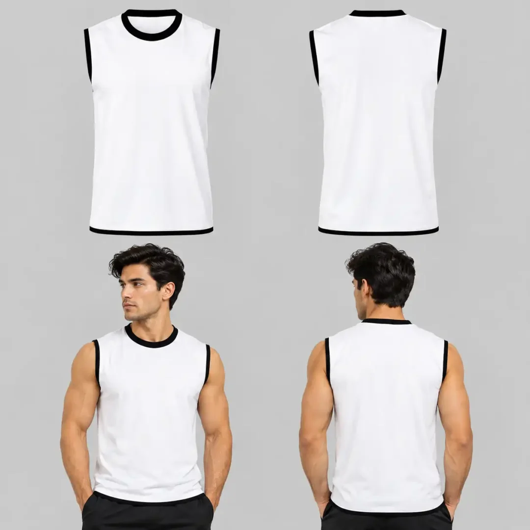 Custom Lovely White Unisex Sleeveless Shirt