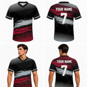 Custom Multi Color Abstract Adult Youth Football Jersey-optimized