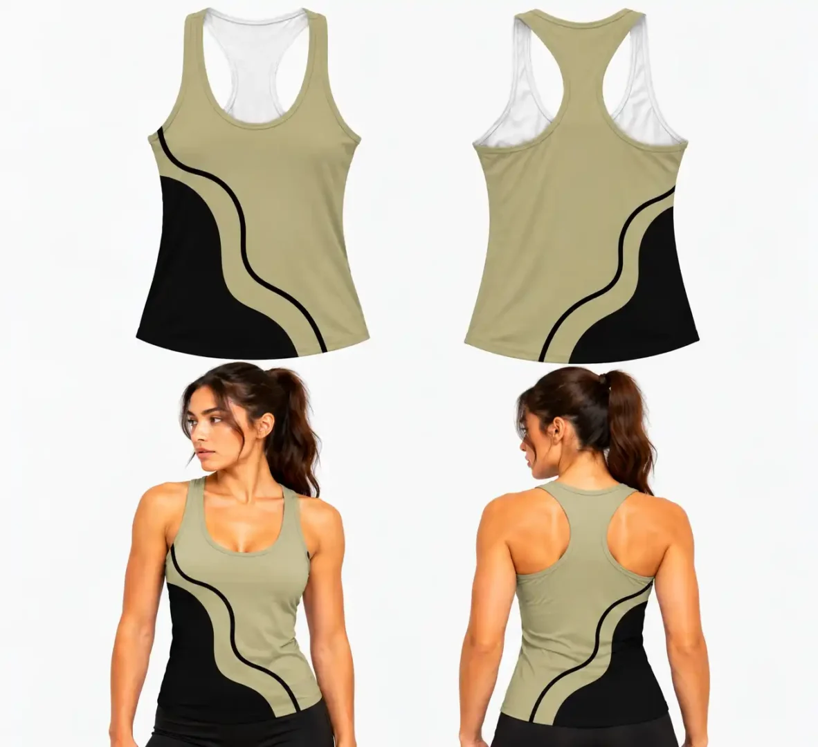 Custom New Track Apex Racerback Sleeveless Shirt
