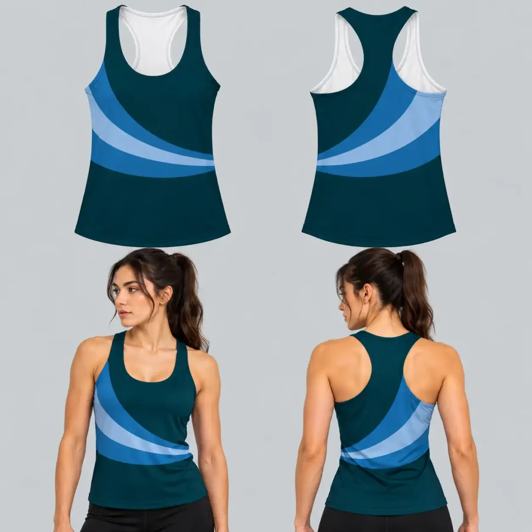 Custom New Track Racerback Sleeveless Shirts Style 1