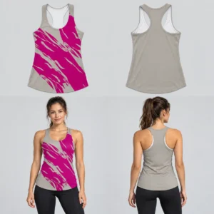 Custom New Track Racerback Sleeveless Shirts For Women