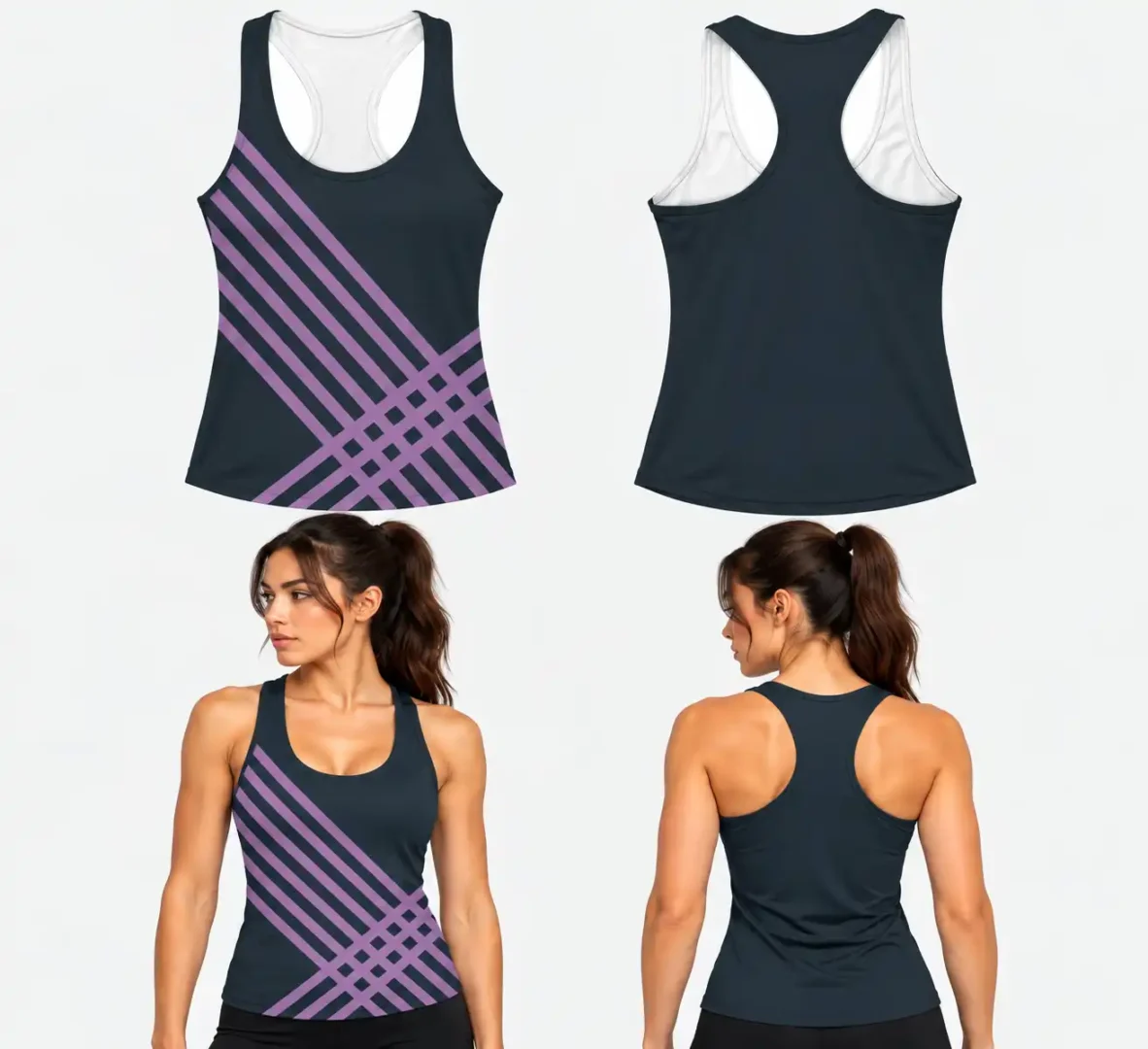 Custom New Track Tech Racerback Sleeveless Shirt