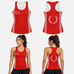 Custom New Track Vector Racerback Sleeveless Shirt