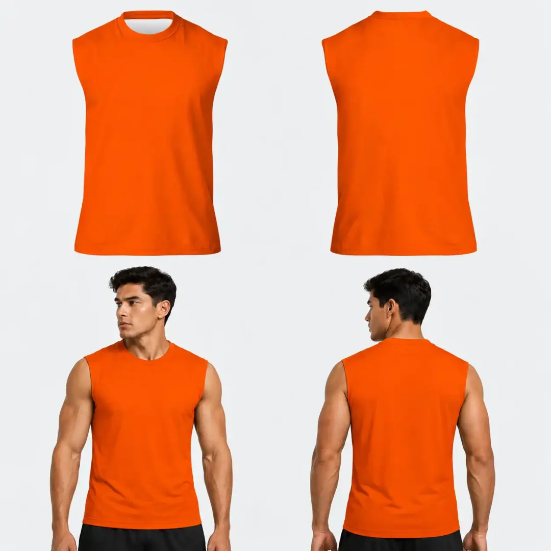 Custom Plain Adult Youth Unisex Sleeveless Shirt