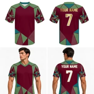 Custom Pyramid Shapes Adult Youth Football Jersey-optimized