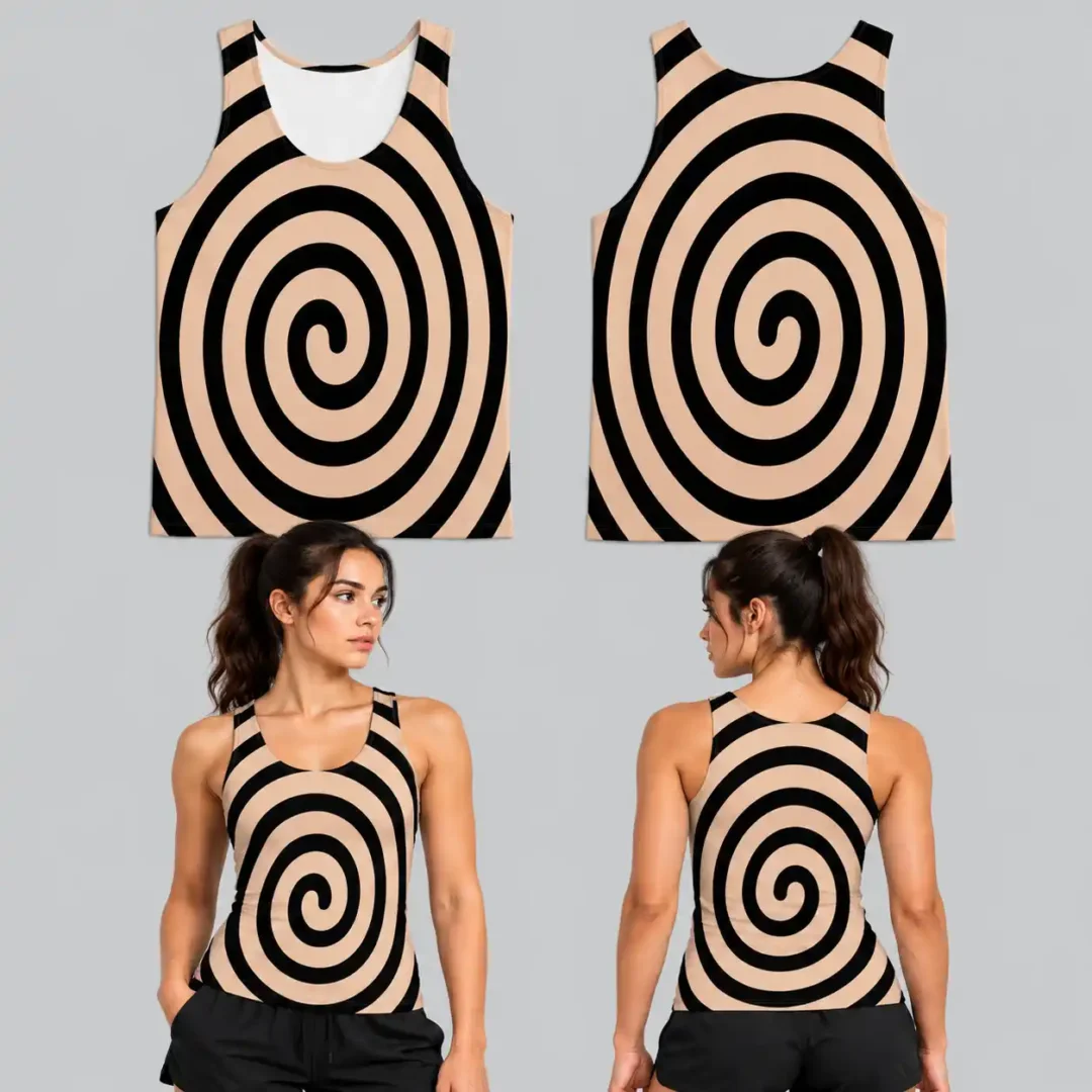 Custom Round Round Unisex Track Sleeveless Shirt