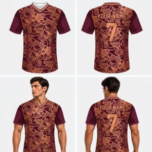 Custom Shapes Nature Adult Youth Football Jersey
