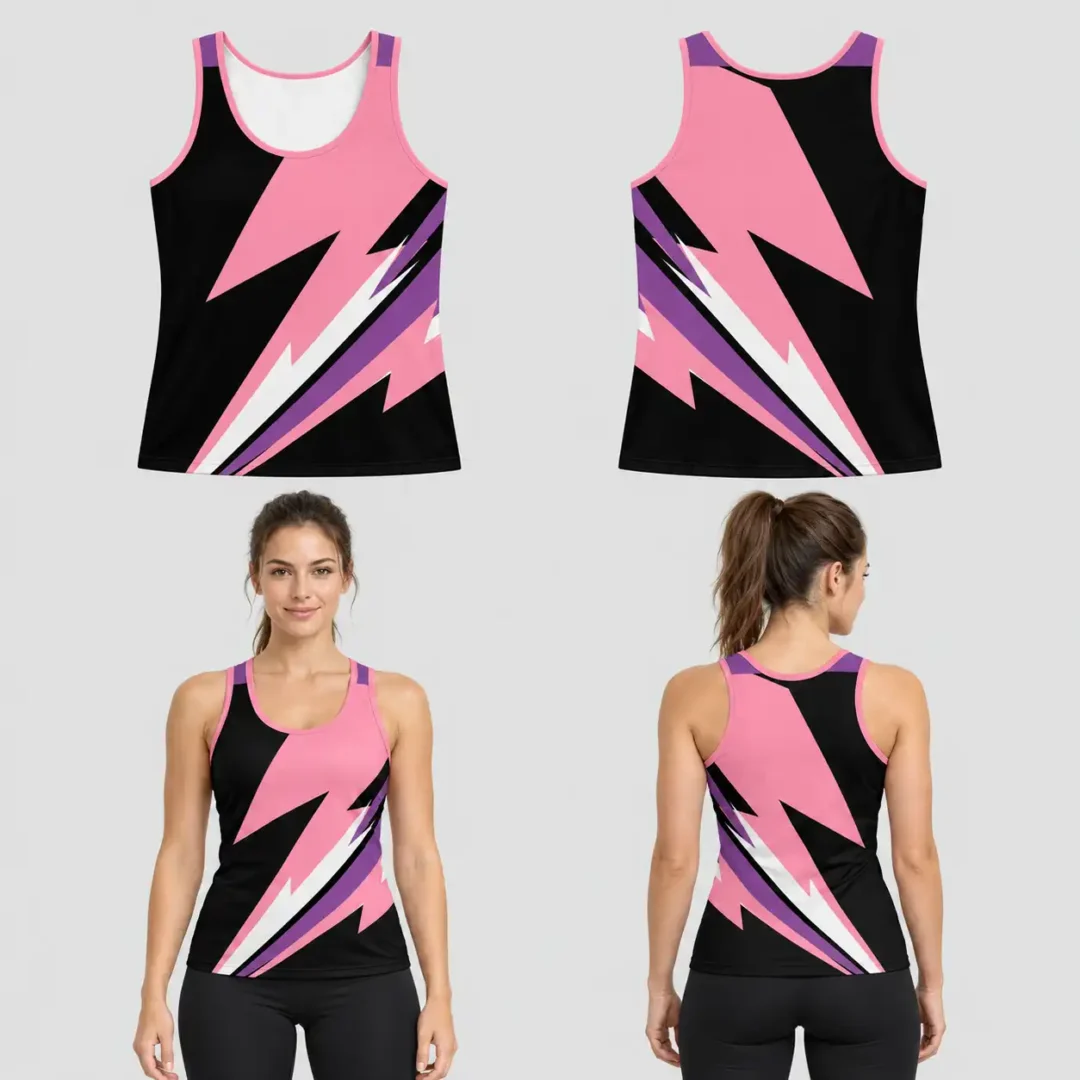 Custom Sharp Edges Adult & Youth Unisex Track Sleeveless Shirt