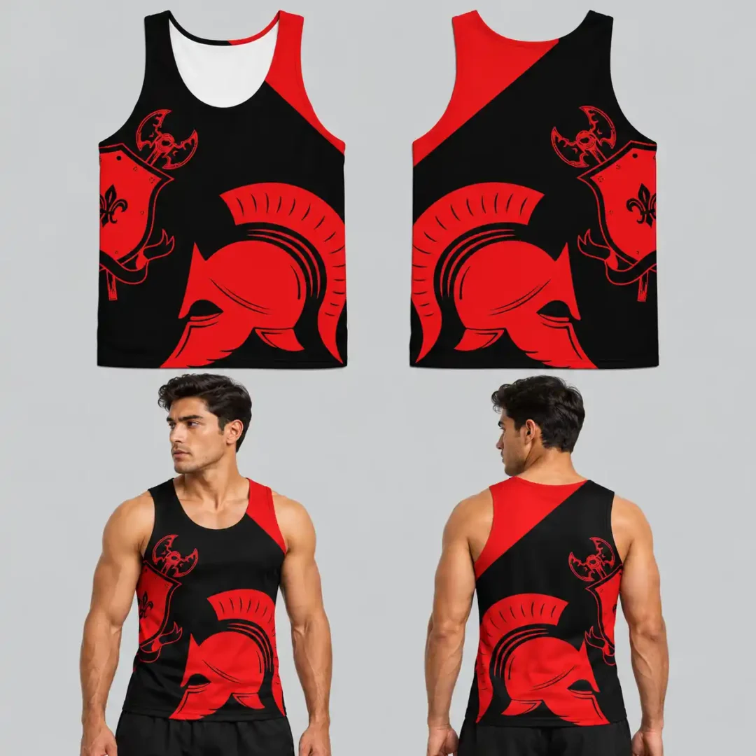 Custom Stylish Design Unisex Track Sleeveless Shirt