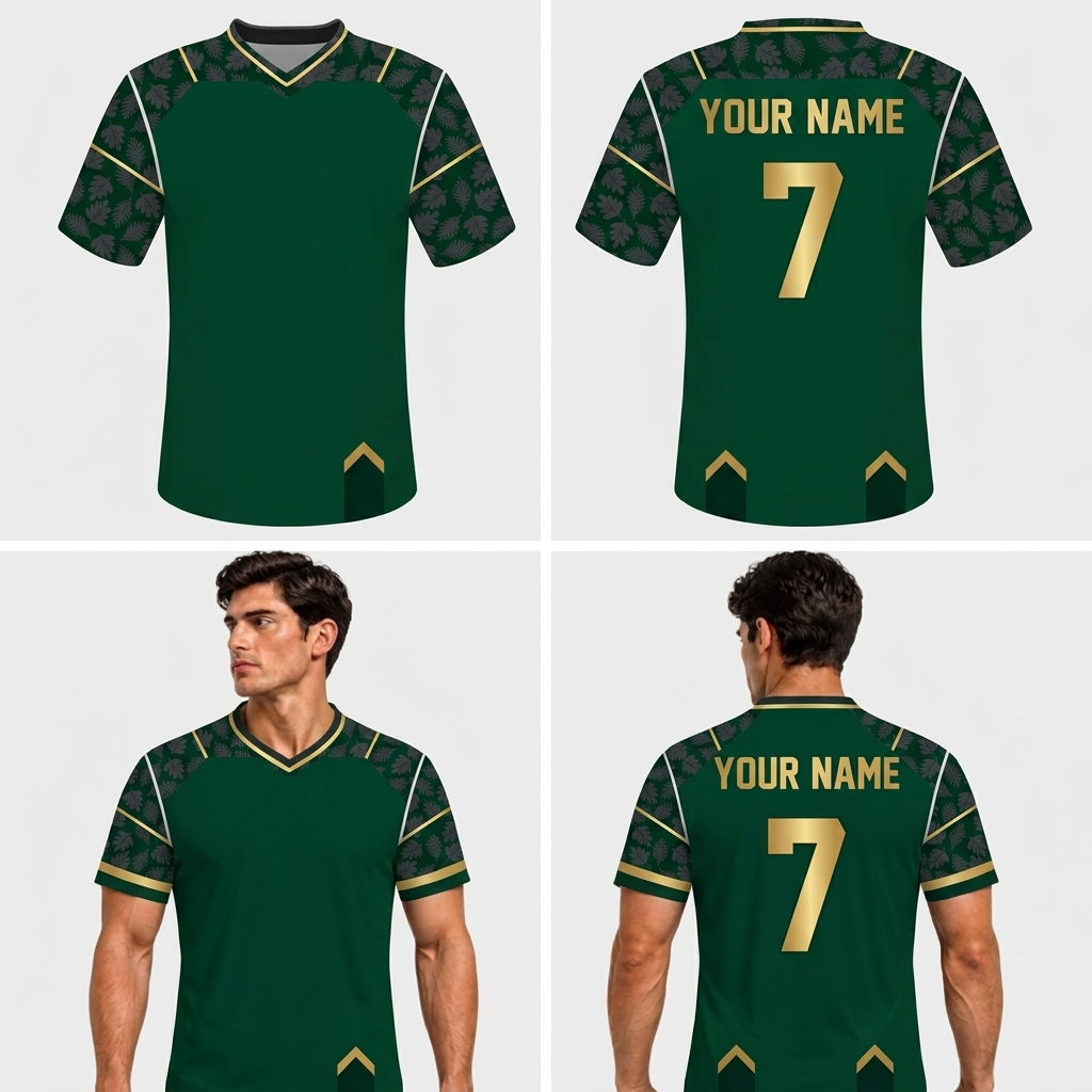Custom Textile Nature Adult Youth Football Jersey