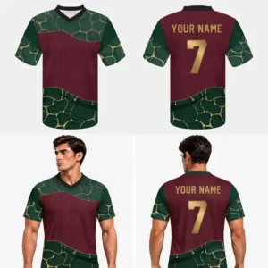 Custom Textile Stripes Adult Youth Football Jersey