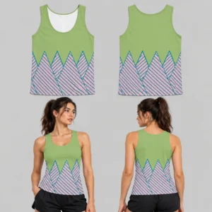 Custom Top Sharp Edges Adult & Youth Track Sleeveless Shirt