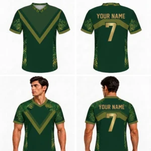 Custom Tropic Leaves Nature Adult Youth Football Jersey